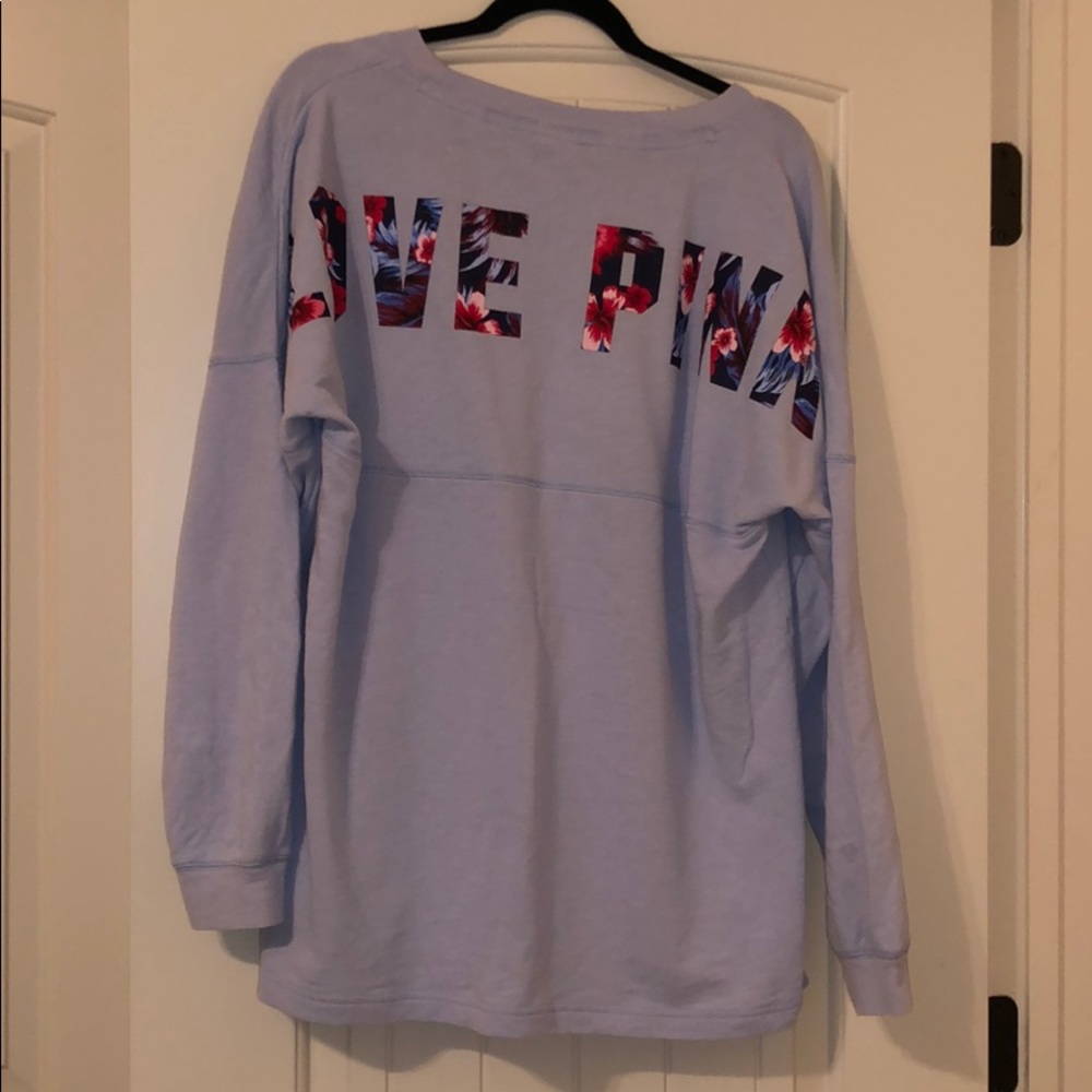 Long sleeve pink sweater